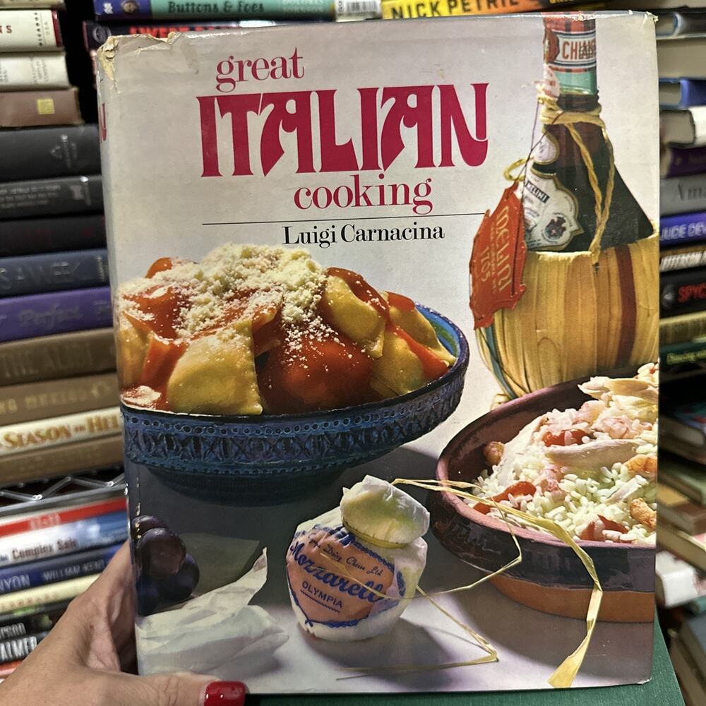 Luigi Carnacina's Great Italian Cooking 1969‎ HC DJ Cookbook Recipes